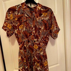 FLORAL VINTAGE DRESS SIZE SMALL